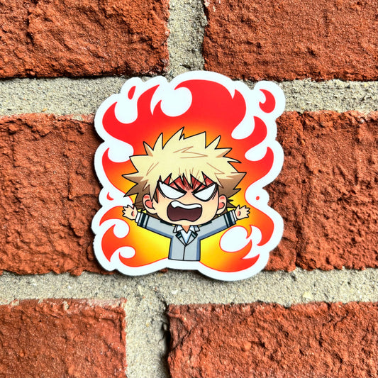 Bakugo Fire Sticker