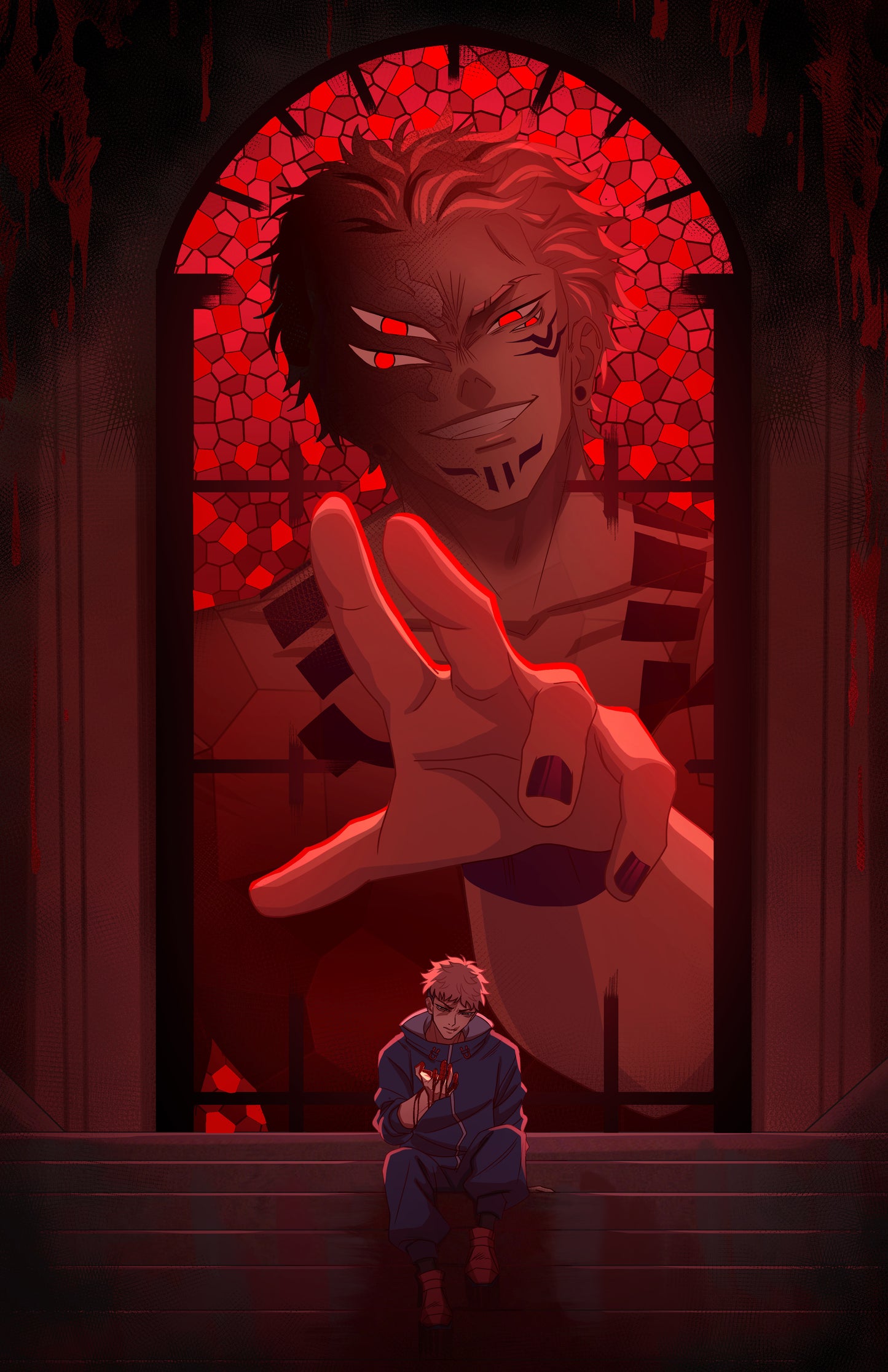 Itadori/Sukuna JJK Season 3 Art Print